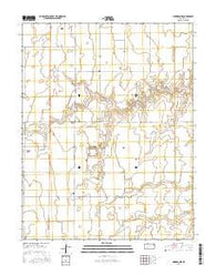 Cimarron NE Kansas Current topographic map, 1:24000 scale, 7.5 X 7.5 Minute, Year 2016