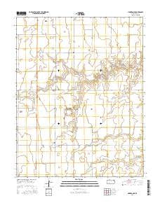 Cimarron NE Kansas Current topographic map, 1:24000 scale, 7.5 X 7.5 Minute, Year 2016