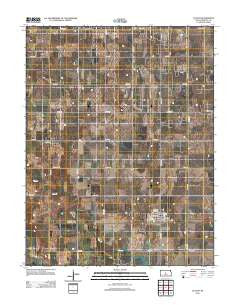 Claflin Kansas Historical topographic map, 1:24000 scale, 7.5 X 7.5 Minute, Year 2012