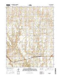 Claflin Kansas Current topographic map, 1:24000 scale, 7.5 X 7.5 Minute, Year 2015