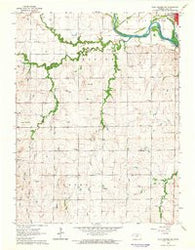 Clay Center SW Kansas Historical topographic map, 1:24000 scale, 7.5 X 7.5 Minute, Year 1964