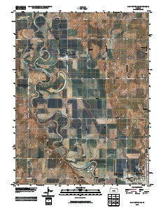 Clay Center NW Kansas Historical topographic map, 1:24000 scale, 7.5 X 7.5 Minute, Year 2009