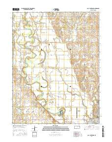 Clay Center NW Kansas Current topographic map, 1:24000 scale, 7.5 X 7.5 Minute, Year 2016