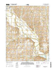 Clay Center SE Kansas Current topographic map, 1:24000 scale, 7.5 X 7.5 Minute, Year 2016