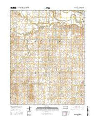 Clay Center SW Kansas Current topographic map, 1:24000 scale, 7.5 X 7.5 Minute, Year 2015