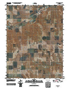 Clayton Kansas Historical topographic map, 1:24000 scale, 7.5 X 7.5 Minute, Year 2009
