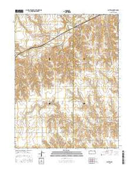 Clayton Kansas Current topographic map, 1:24000 scale, 7.5 X 7.5 Minute, Year 2015