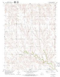 Clayton NE Kansas Historical topographic map, 1:24000 scale, 7.5 X 7.5 Minute, Year 1978