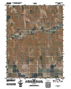 Clayton SW Kansas Historical topographic map, 1:24000 scale, 7.5 X 7.5 Minute, Year 2009