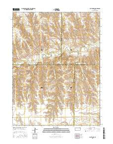 Clayton SW Kansas Current topographic map, 1:24000 scale, 7.5 X 7.5 Minute, Year 2015