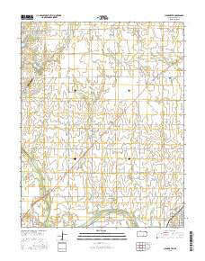 Clearwater Kansas Current topographic map, 1:24000 scale, 7.5 X 7.5 Minute, Year 2015