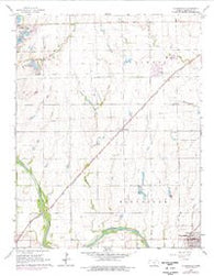 Clearwater Kansas Historical topographic map, 1:24000 scale, 7.5 X 7.5 Minute, Year 1965