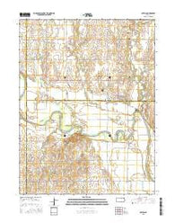 Clifton Kansas Current topographic map, 1:24000 scale, 7.5 X 7.5 Minute, Year 2016