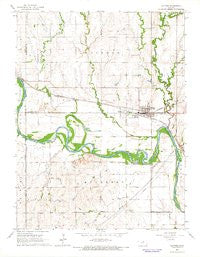 Clifton Kansas Historical topographic map, 1:24000 scale, 7.5 X 7.5 Minute, Year 1965