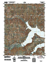 Clinton Kansas Historical topographic map, 1:24000 scale, 7.5 X 7.5 Minute, Year 2010