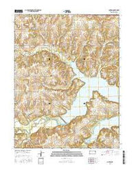 Clinton Kansas Current topographic map, 1:24000 scale, 7.5 X 7.5 Minute, Year 2015