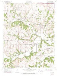 Clinton Kansas Historical topographic map, 1:24000 scale, 7.5 X 7.5 Minute, Year 1955