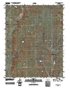 Cloverdale Kansas Historical topographic map, 1:24000 scale, 7.5 X 7.5 Minute, Year 2010