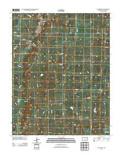 Cloverdale Kansas Historical topographic map, 1:24000 scale, 7.5 X 7.5 Minute, Year 2012