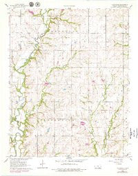 Cloverdale Kansas Historical topographic map, 1:24000 scale, 7.5 X 7.5 Minute, Year 1962