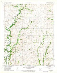 Cloverdale Kansas Historical topographic map, 1:24000 scale, 7.5 X 7.5 Minute, Year 1962