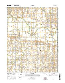 Clyde Kansas Current topographic map, 1:24000 scale, 7.5 X 7.5 Minute, Year 2015