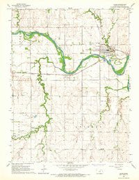 Clyde Kansas Historical topographic map, 1:24000 scale, 7.5 X 7.5 Minute, Year 1965