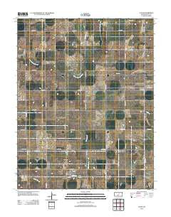 Coats Kansas Historical topographic map, 1:24000 scale, 7.5 X 7.5 Minute, Year 2012