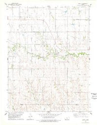 Codell Kansas Historical topographic map, 1:24000 scale, 7.5 X 7.5 Minute, Year 1978