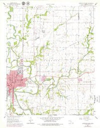 Coffeyville East Kansas Historical topographic map, 1:24000 scale, 7.5 X 7.5 Minute, Year 1962