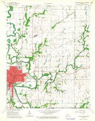 Coffeyville East Kansas Historical topographic map, 1:24000 scale, 7.5 X 7.5 Minute, Year 1962