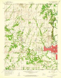 Coffeyville West Kansas Historical topographic map, 1:24000 scale, 7.5 X 7.5 Minute, Year 1959