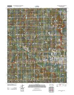 Coffeyville West Kansas Historical topographic map, 1:24000 scale, 7.5 X 7.5 Minute, Year 2012
