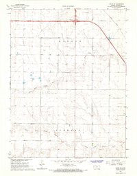 Colby SE Kansas Historical topographic map, 1:24000 scale, 7.5 X 7.5 Minute, Year 1967