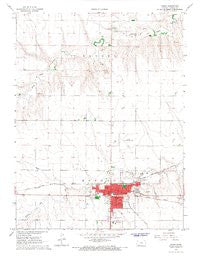 Colby Kansas Historical topographic map, 1:24000 scale, 7.5 X 7.5 Minute, Year 1967