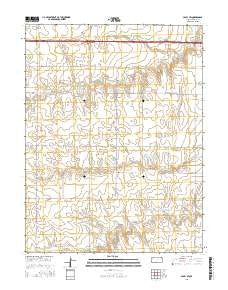 Colby SW Kansas Current topographic map, 1:24000 scale, 7.5 X 7.5 Minute, Year 2015