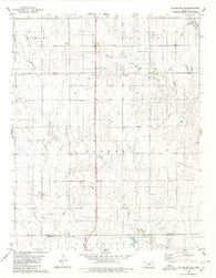 Coldwater NE Kansas Historical topographic map, 1:24000 scale, 7.5 X 7.5 Minute, Year 1980