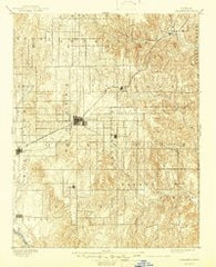 Coldwater Kansas Historical topographic map, 1:125000 scale, 30 X 30 Minute, Year 1892