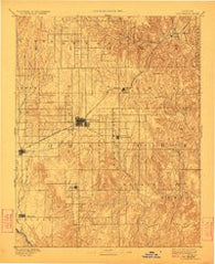Coldwater Kansas Historical topographic map, 1:125000 scale, 30 X 30 Minute, Year 1892