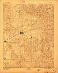 Coldwater Kansas Historical topographic map, 1:125000 scale, 30 X 30 Minute, Year 1892