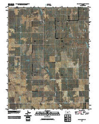 Coldwater NE Kansas Historical topographic map, 1:24000 scale, 7.5 X 7.5 Minute, Year 2009
