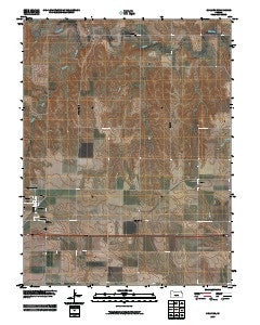 Collyer Kansas Historical topographic map, 1:24000 scale, 7.5 X 7.5 Minute, Year 2009