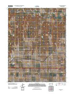 Collyer Kansas Historical topographic map, 1:24000 scale, 7.5 X 7.5 Minute, Year 2012