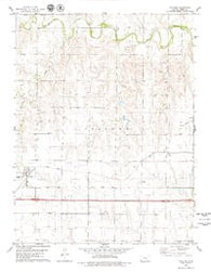 Collyer Kansas Historical topographic map, 1:24000 scale, 7.5 X 7.5 Minute, Year 1979