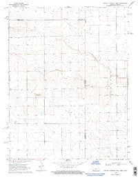Colony Township West Kansas Historical topographic map, 1:24000 scale, 7.5 X 7.5 Minute, Year 1969