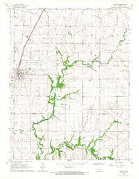 Colony Kansas Historical topographic map, 1:24000 scale, 7.5 X 7.5 Minute, Year 1966
