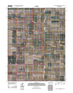 Colony Township West Kansas Historical topographic map, 1:24000 scale, 7.5 X 7.5 Minute, Year 2012