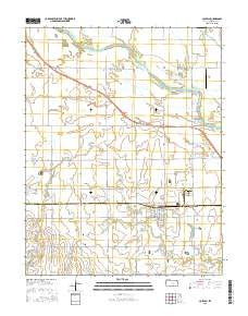 Colwich Kansas Current topographic map, 1:24000 scale, 7.5 X 7.5 Minute, Year 2015