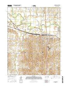 Concordia Kansas Current topographic map, 1:24000 scale, 7.5 X 7.5 Minute, Year 2016