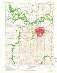 Concordia Kansas Historical topographic map, 1:24000 scale, 7.5 X 7.5 Minute, Year 1965